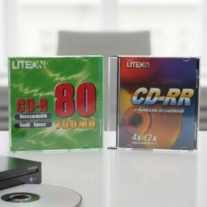 NEW Lot of Two Liteon CD Recordable Discs